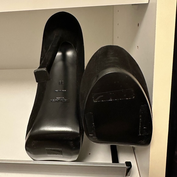 EUC YSL platform heels- black suede- size 38 - Picture 12 of 17